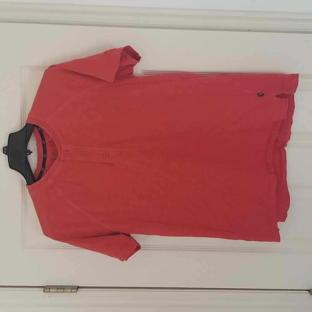 GAP Men's Medium Soft Henley Cotton Short Sleeve T-Shirt